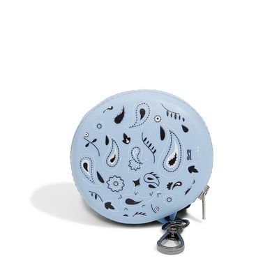 Chaveiro Porta Moedas Borracha Azul