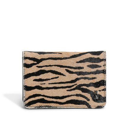 Carteira Couro Pelo Estampa Tigre