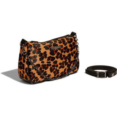 Bolsa Couro Pelo Estampa Onça