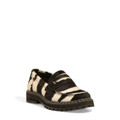 Mocassim pelo big zebra marrom