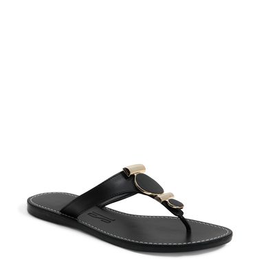 Rasteira Napa Santorine Preto