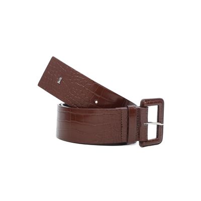 Cinto Croco Alto Brilho Cedro