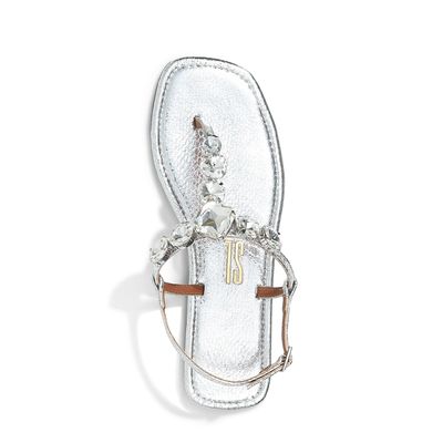 Rasteira Cristal Prata