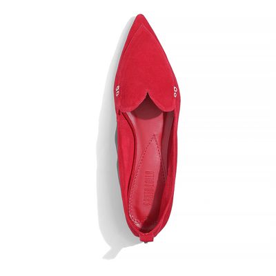 Sapatilha Camurça Cabra Vermelho Chilli