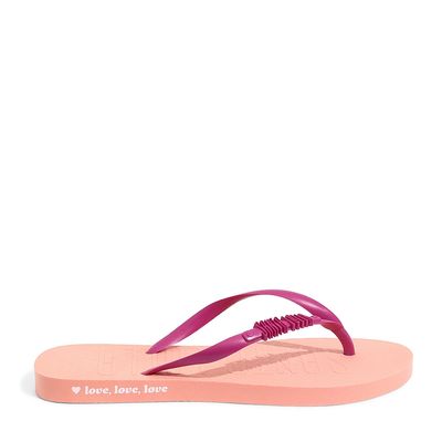 Flip Flop Borracha Laranja Peach
