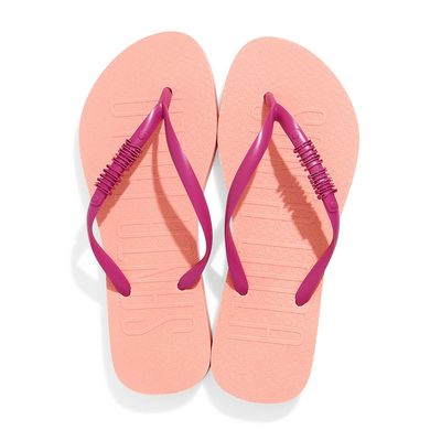 Flip Flop Borracha Laranja Peach