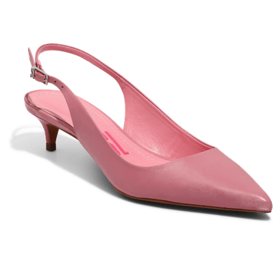 Scarpin Couro Confort Rosa Chiclete