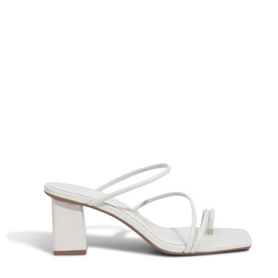 Mule Couro Nobre Soft Branco Gelo