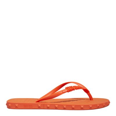 Chinelo Flip Flop Borracha Laranja Flame Spikes