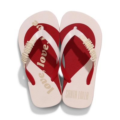 Flip Flop Infantil Branco Borracha Salto Flat