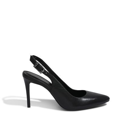 Scarpin Couro Pelica Soft Preto