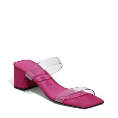 Mule Camurça Cabra Magenta