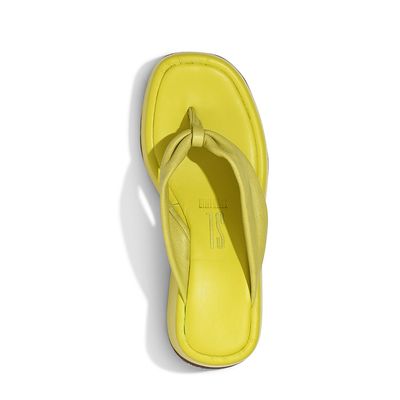 Sandália Papete Thong Plataforma Flatform Verde