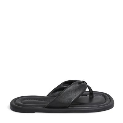 Rasteira Couro Nobre Soft 2 Preto