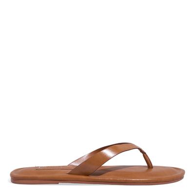 Rasteira Thong Napa Madri Caramelo