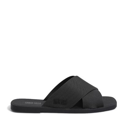 Rasteira Borracha Preto