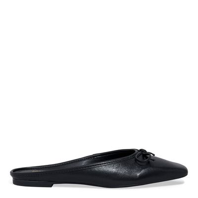 Mocassim Mule Couro Nobre Soft Preto
