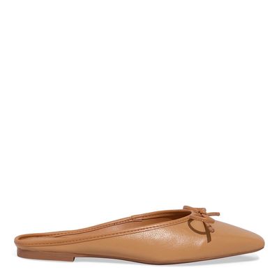 Mocassim Mule Couro Nobre Soft Caramelo