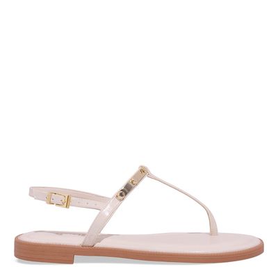 Rasteira Napa Madri Bege Areia