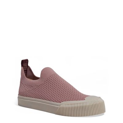 Tênis Meia Slip On Têxtil Knit Dusty Rose