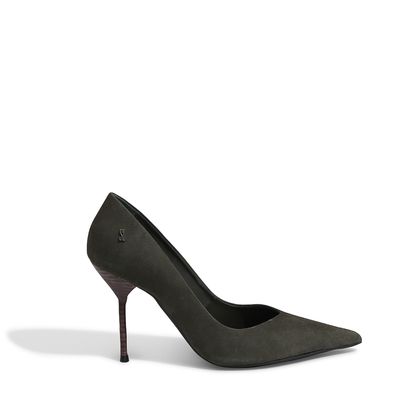 Scarpin Nobuck Musgo