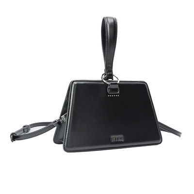 Bolsa Trapézio Soft Preta Alça Transversal