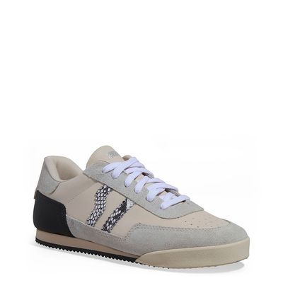 Tênis Couro Camurça Cinza