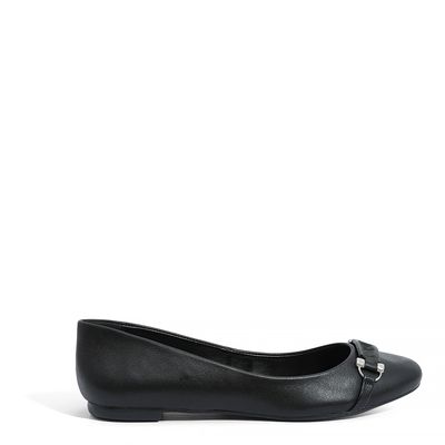 Sapatilha Couro Confort Preto