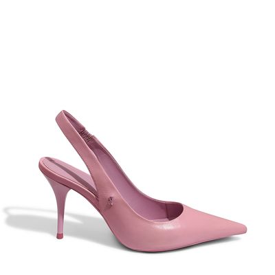 Scarpin Couro Confort Rosa Chiclete