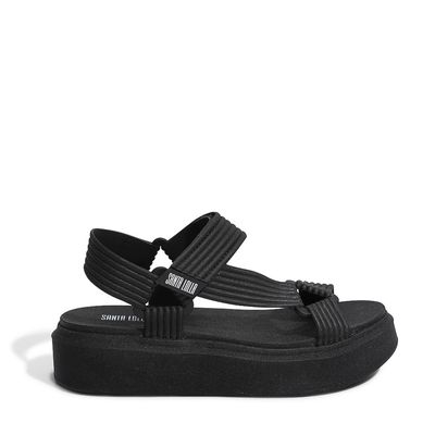 Sandália Papete Borracha Preto