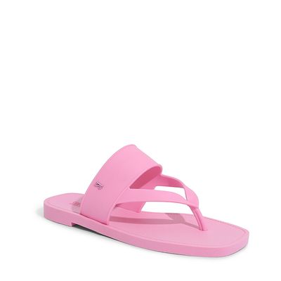 Rasteira Borracha Rosa Chiclete