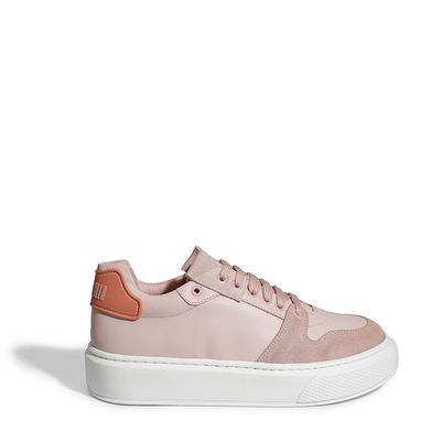 Tênis Couro Confort Rosa Quartzo