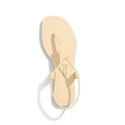 Rasteira Napa Santorine Creme