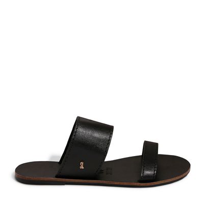 Rasteira Couro Nobre Soft Preto