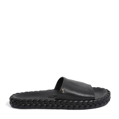 Rasteira Couro Nobre Soft Preto