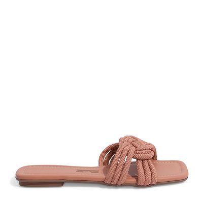 Rasteira Cordão Bege Blush