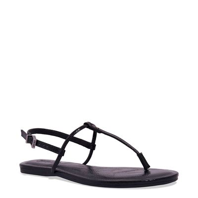 Rasteira Thong Verniz Wetting Preta