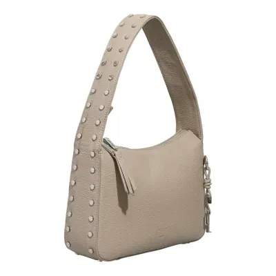 Bolsa Média Floater Cinza Fog Alça De Ombro Spikes