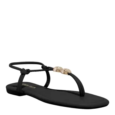 Rasteira Napa Santorine Preta