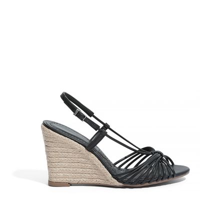 Sandália Napa Santorine Preto