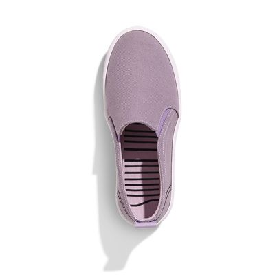 Tênis Slip On Infantil Lilás Lona Deserto