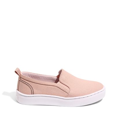 Tênis Slip On Infantil Rosé Lona Deserto