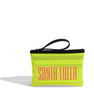 Clutch Pvc Amarelo Neon