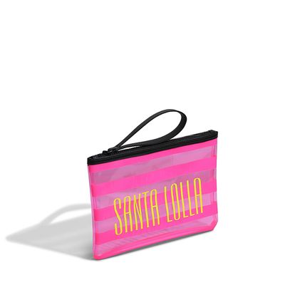 Clutch Pvc Rosa Neon
