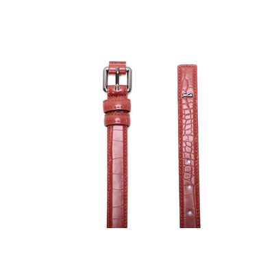 Cinto Croco Alto Brilho Marrom Rust