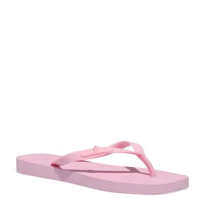 Chinelo Borracha Bico Quadrado Rosa