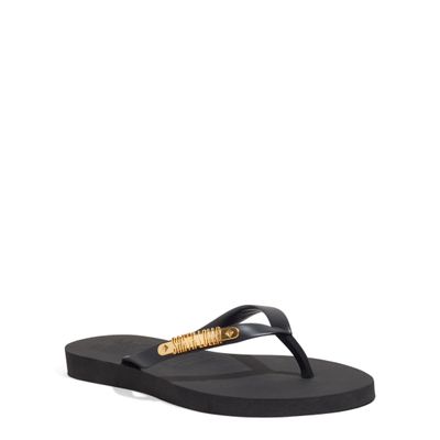 Chinelo Borracha Bico Fino Preto