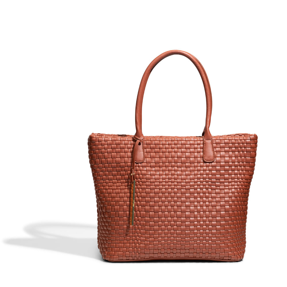 woven leather handbag tote