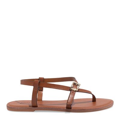 Rasteira Couro Nobre Soft Marrom Safari