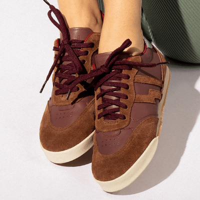 Tênis Couro Confort Roxo Berry